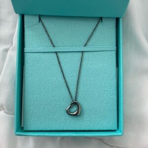 Tiffany’s Sterling open heart pendant
